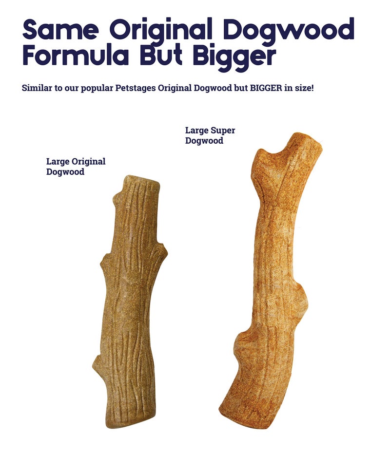 Petstages Outward Hound Super Dogwood Durable Dog Chew Toy, Large - Long Lasting Chew Stick Made with Real Wood - USA Made, L - Image 2